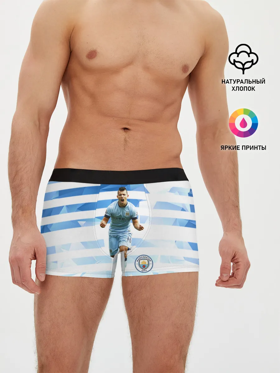 Мужские трусы боксеры / Серхио Aгуэро