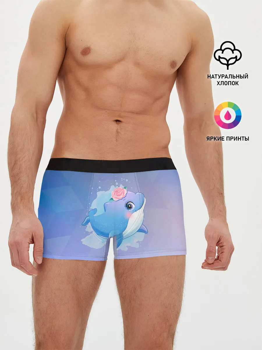 Мужские трусы боксеры / Дельфинчик