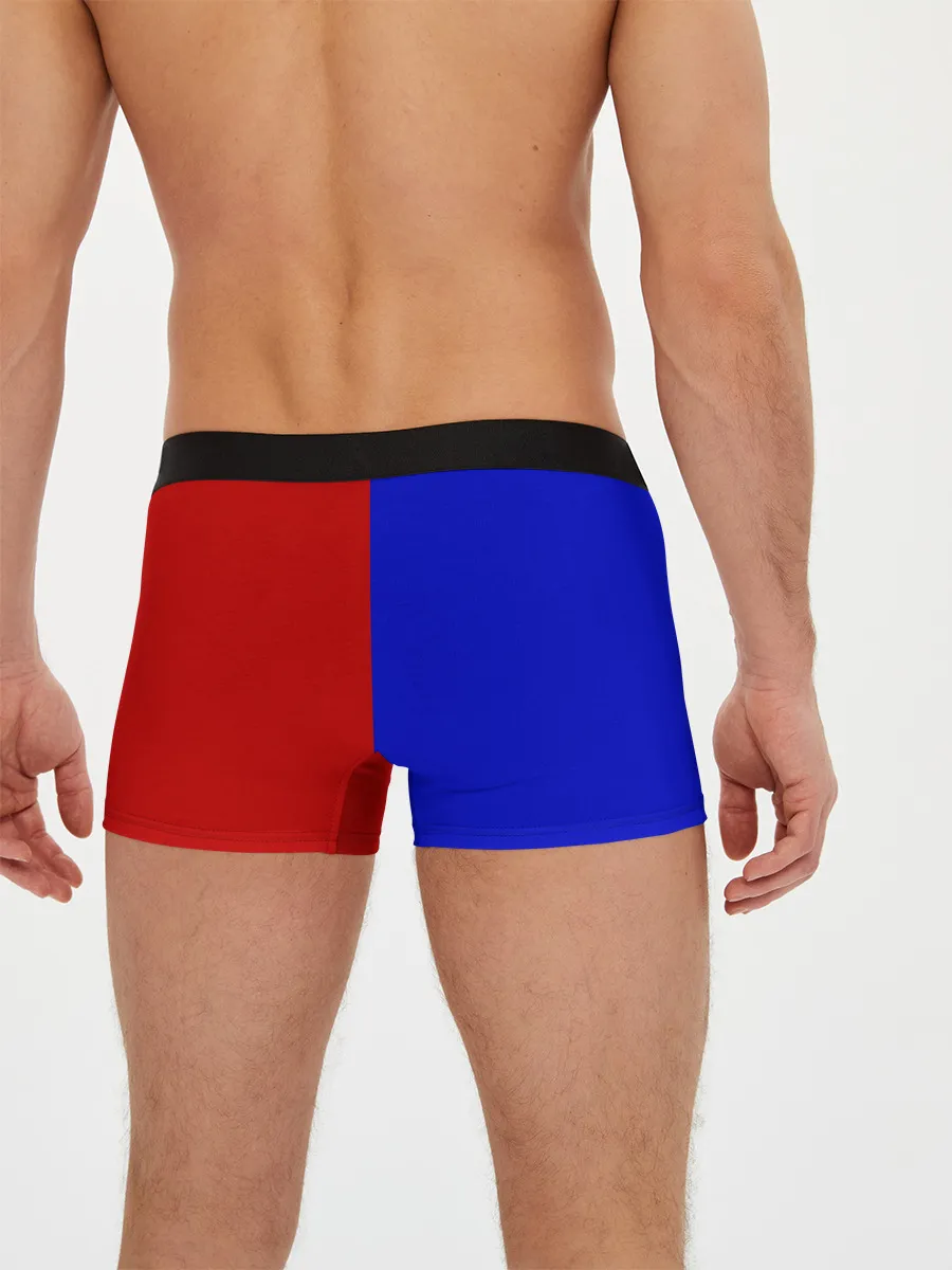 Мужские трусы боксеры / Красно-синий