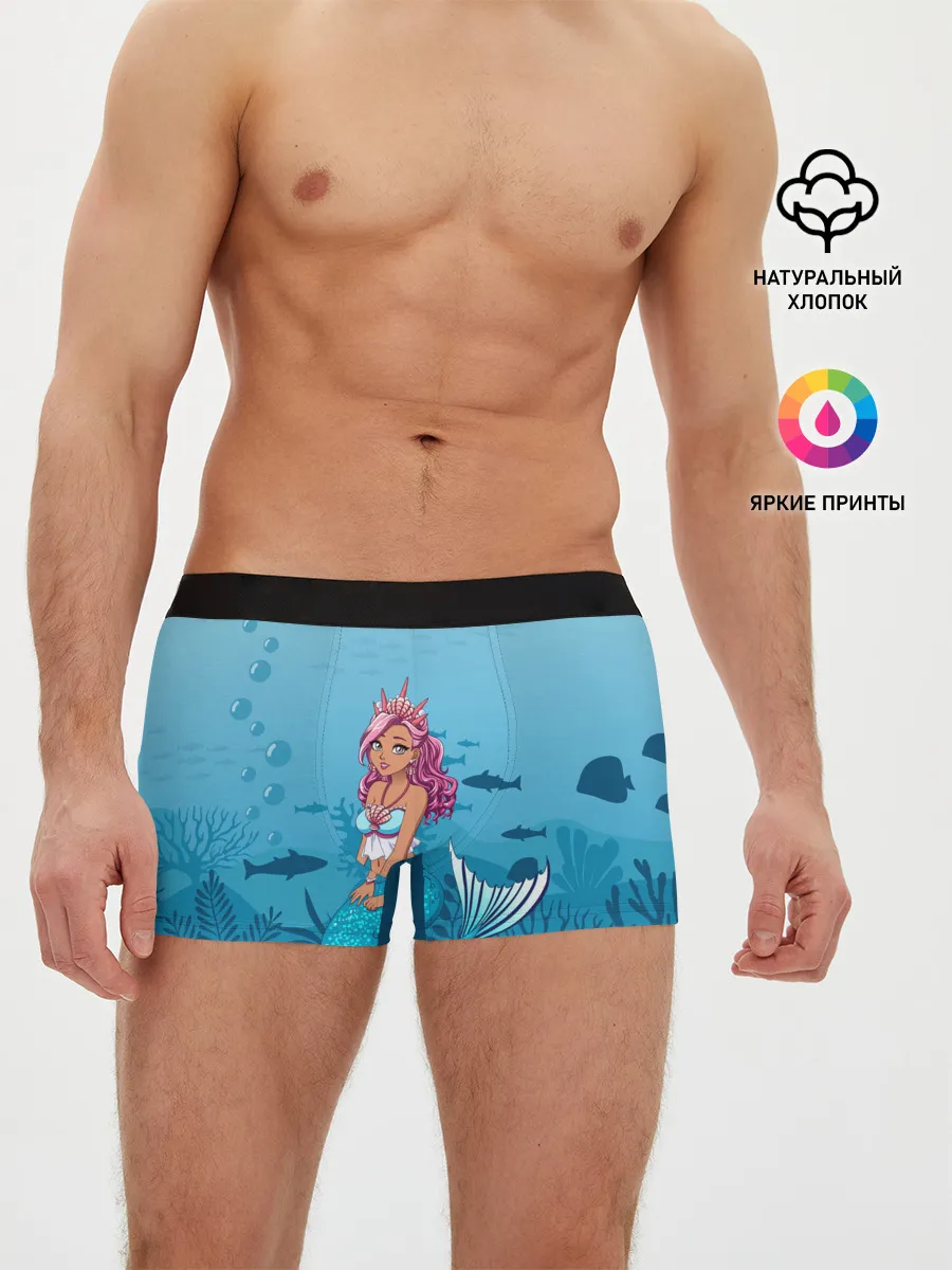 Мужские трусы боксеры / Mermaid | Русалка | Русалочка