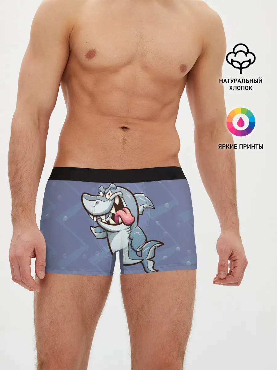Мужские трусы боксеры / Акула