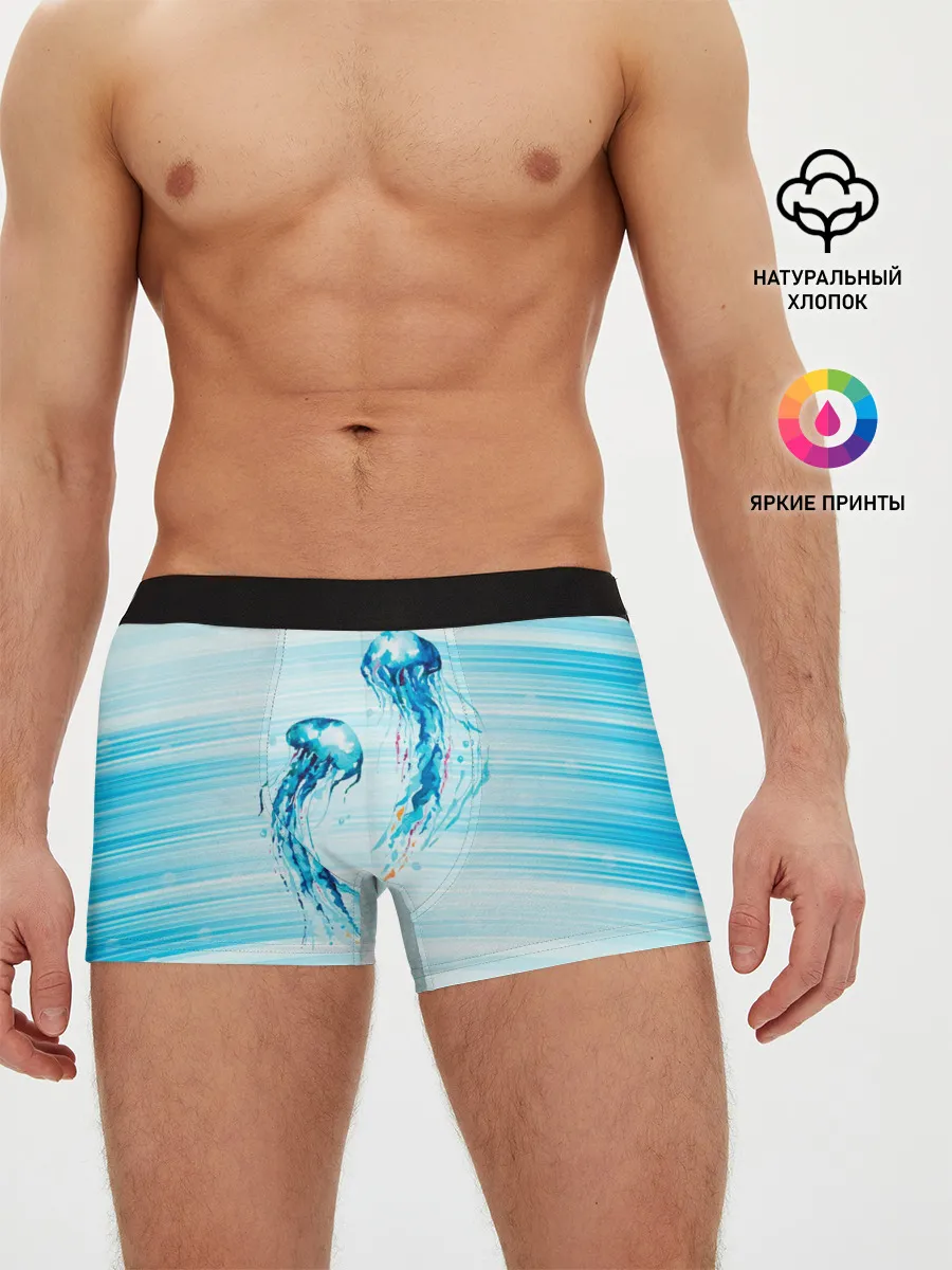 Мужские трусы боксеры / Медузы