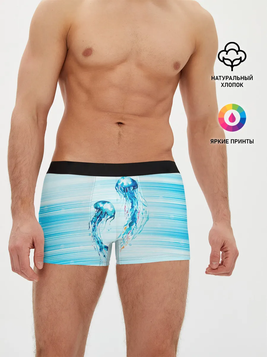 Мужские трусы боксеры / Медузы
