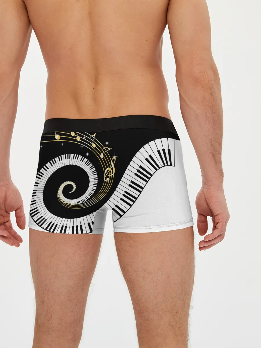 Мужские трусы боксеры / МУЗЫКАЛЬНЫЙ УЗОР