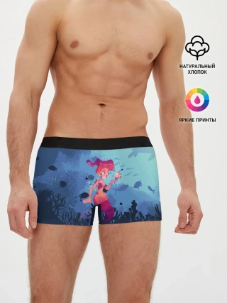 Мужские трусы боксеры / Mermaid | Русалочка