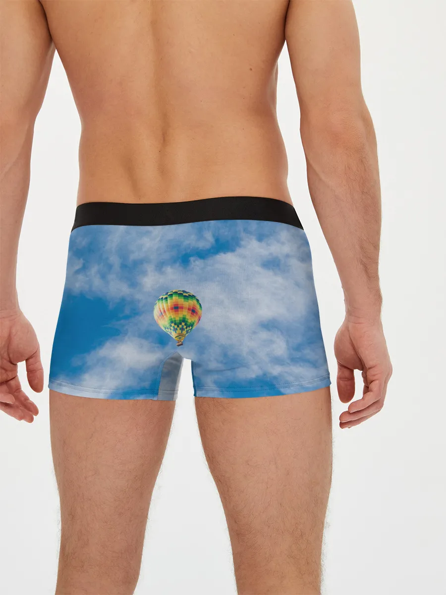 Мужские трусы боксеры / Воздушный шар в небе