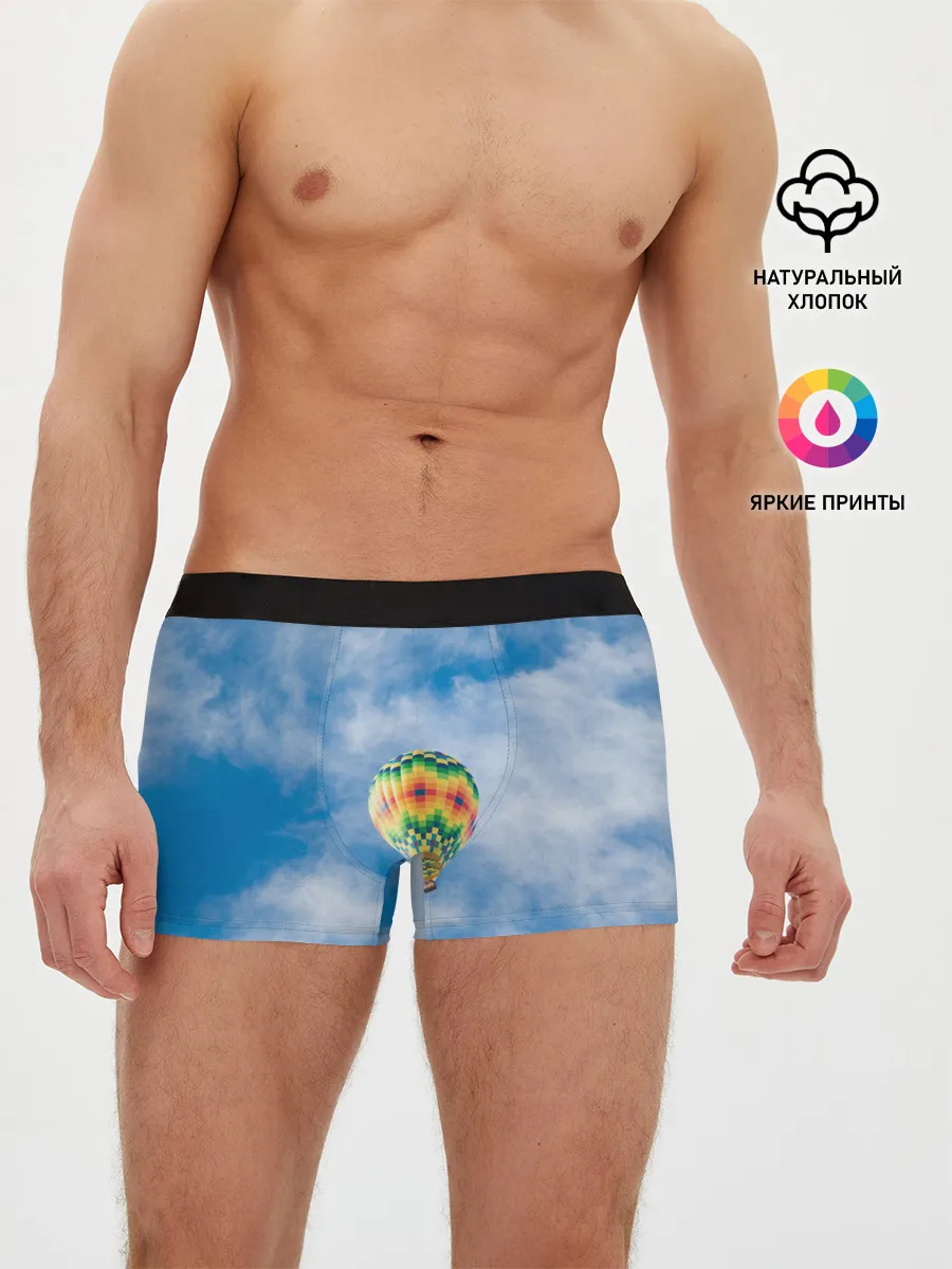 Мужские трусы боксеры / Воздушный шар в небе