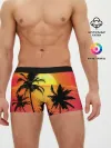 Мужские трусы боксеры / Прибрежный закат
