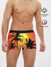 Мужские трусы боксеры / Прибрежный закат