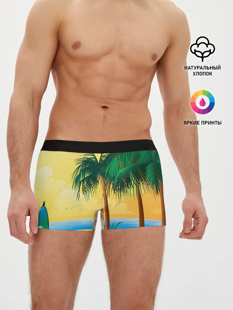 Мужские трусы боксеры / Пляж