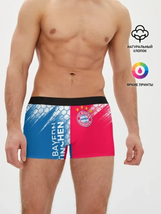 Мужские трусы боксеры / ФК БАВАРИЯ / BAYERN / МЮНХЕН