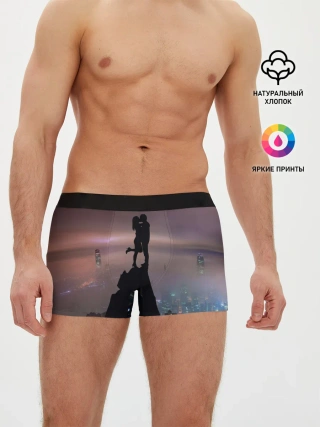 Мужские трусы боксеры / Влюбленные на фоне города