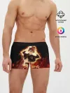 Мужские трусы боксеры / Аста в маске огонь и пламя