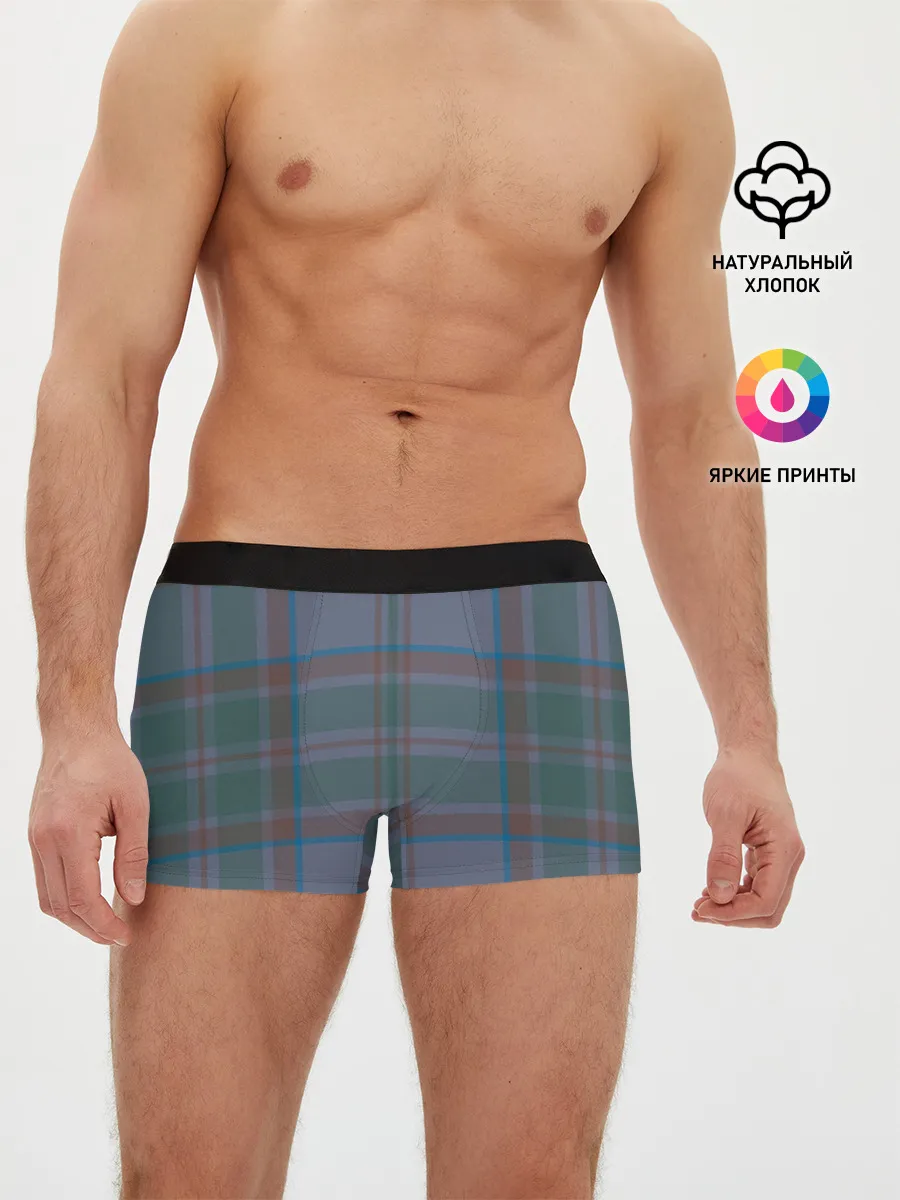 Мужские трусы боксеры / Шотландская клетка, тартан