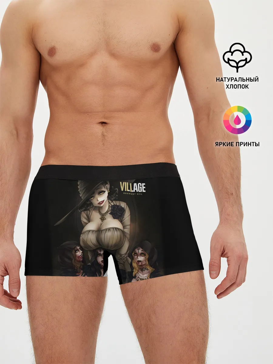 Мужские трусы боксеры / Resident Evil Village Димитреску с дочками