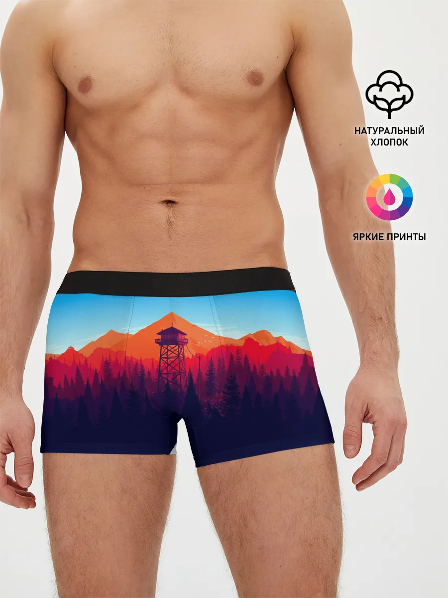 Мужские трусы боксеры / Одинокая вышка