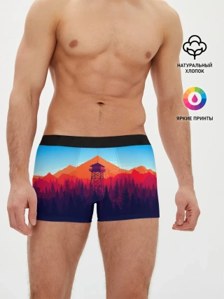 Мужские трусы боксеры / Одинокая вышка