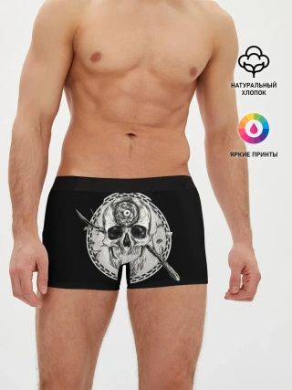 Мужские трусы боксеры / Череп Глаз и Ветвь