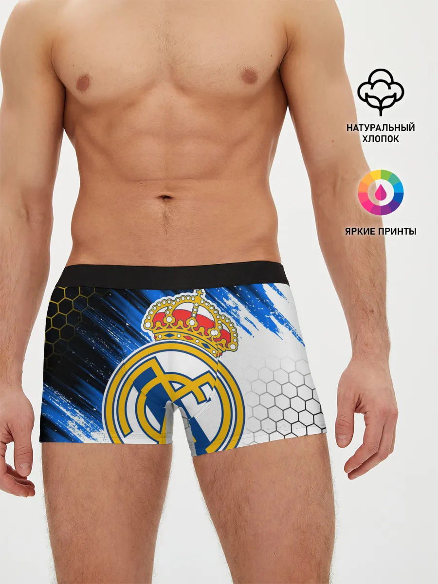 Мужские трусы боксеры / РЕАЛ МАДРИД / НЕОН / NEON