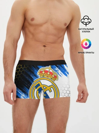 Мужские трусы боксеры / РЕАЛ МАДРИД / НЕОН / NEON