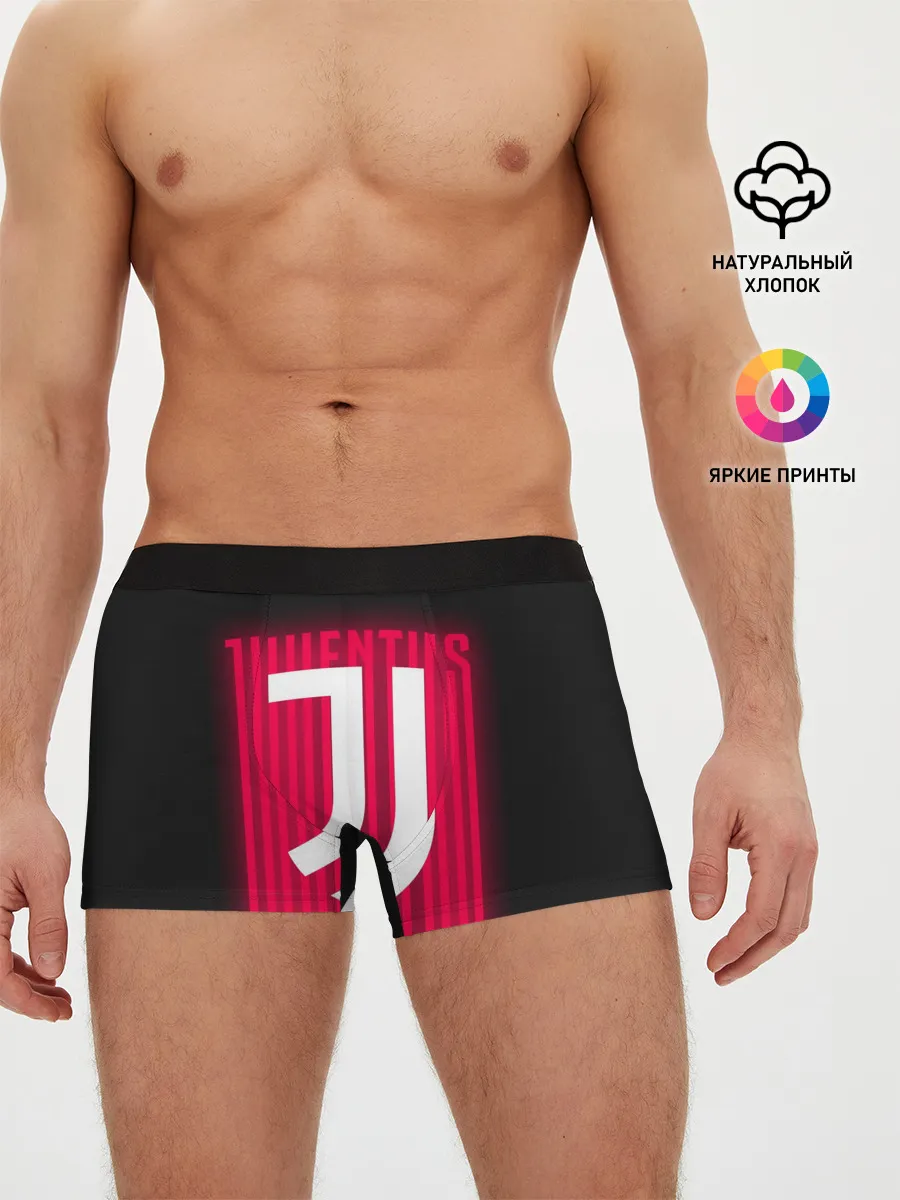 Мужские трусы боксеры / JUVENTUS / ЮВЕНТУС / НЕОН