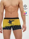 Мужские трусы боксеры / Чёрный клевер Аста желтый