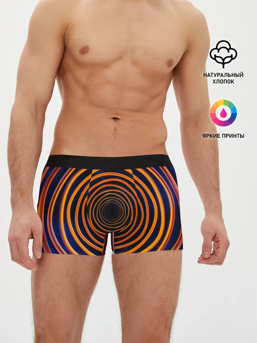 Мужские трусы боксеры / Круги неоновые