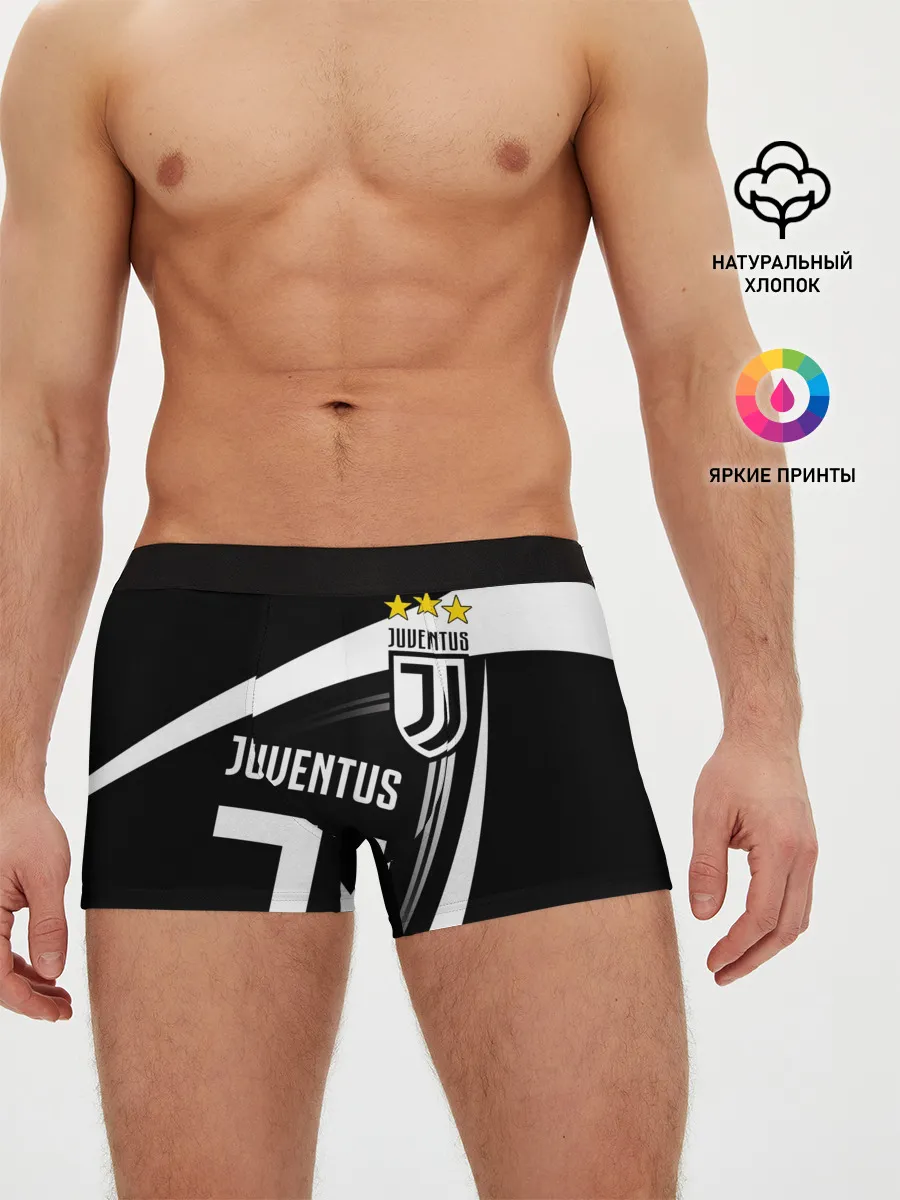 Мужские трусы боксеры / JUVENTUS / ЮВЕНТУС / ПОЛОСЫ