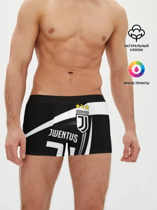 Мужские трусы боксеры / JUVENTUS / ЮВЕНТУС / ПОЛОСЫ