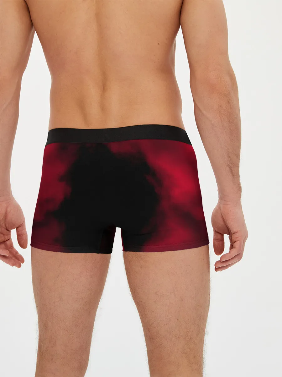 Мужские трусы боксеры / Черные быки демонические глаза