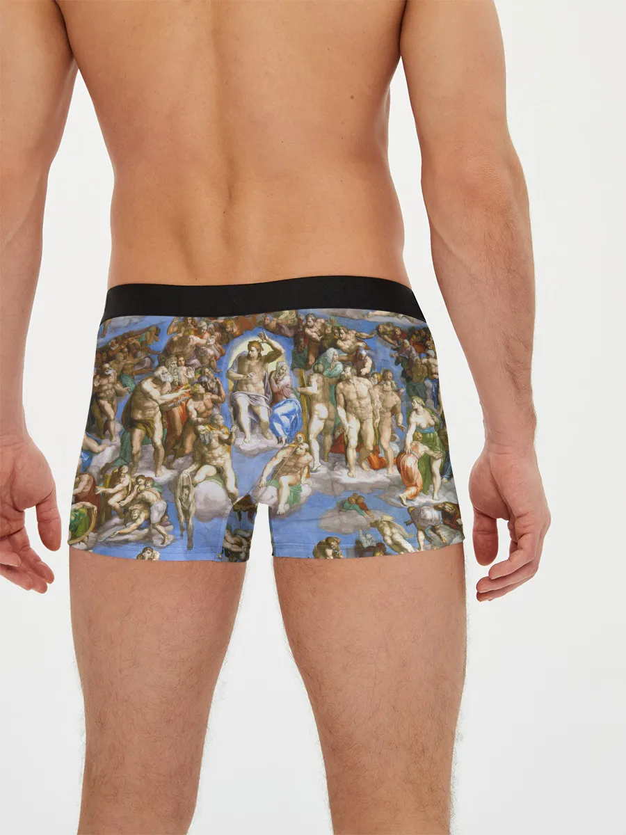 Мужские трусы боксеры / Микеланджело страшный суд