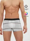 Мужские трусы боксеры / White 3d lines