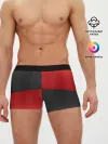 Мужские трусы боксеры / Черно-красная Кожа
