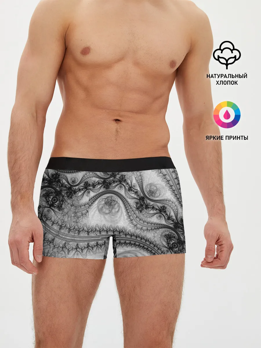Мужские трусы боксеры / Spilled ink Texture