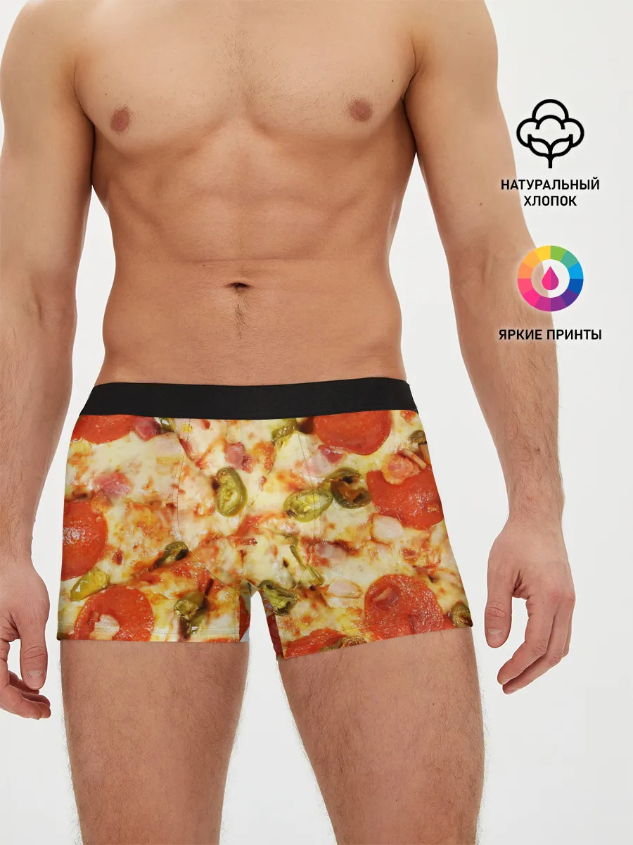 Мужские трусы боксеры / Пицца