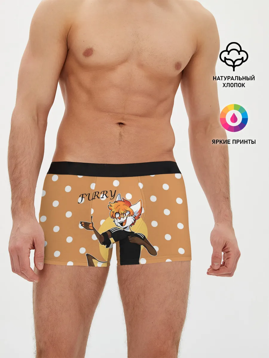 Мужские трусы боксеры / Furry fox guy