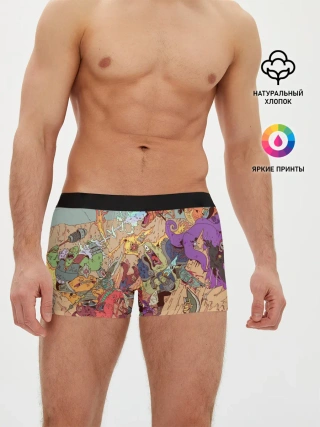 Мужские трусы боксеры / MONSTER WAR | СЮРРЕАЛИЗМ