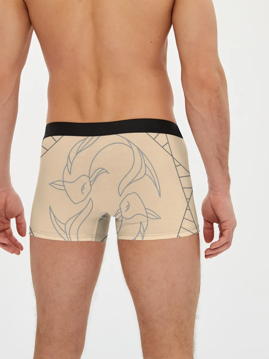 Мужские трусы боксеры / Рыбы. Знаки зодиака, море