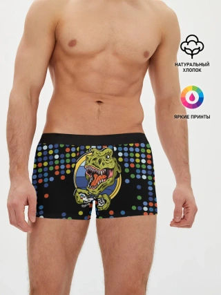 Мужские трусы боксеры / Динозавр-игрок