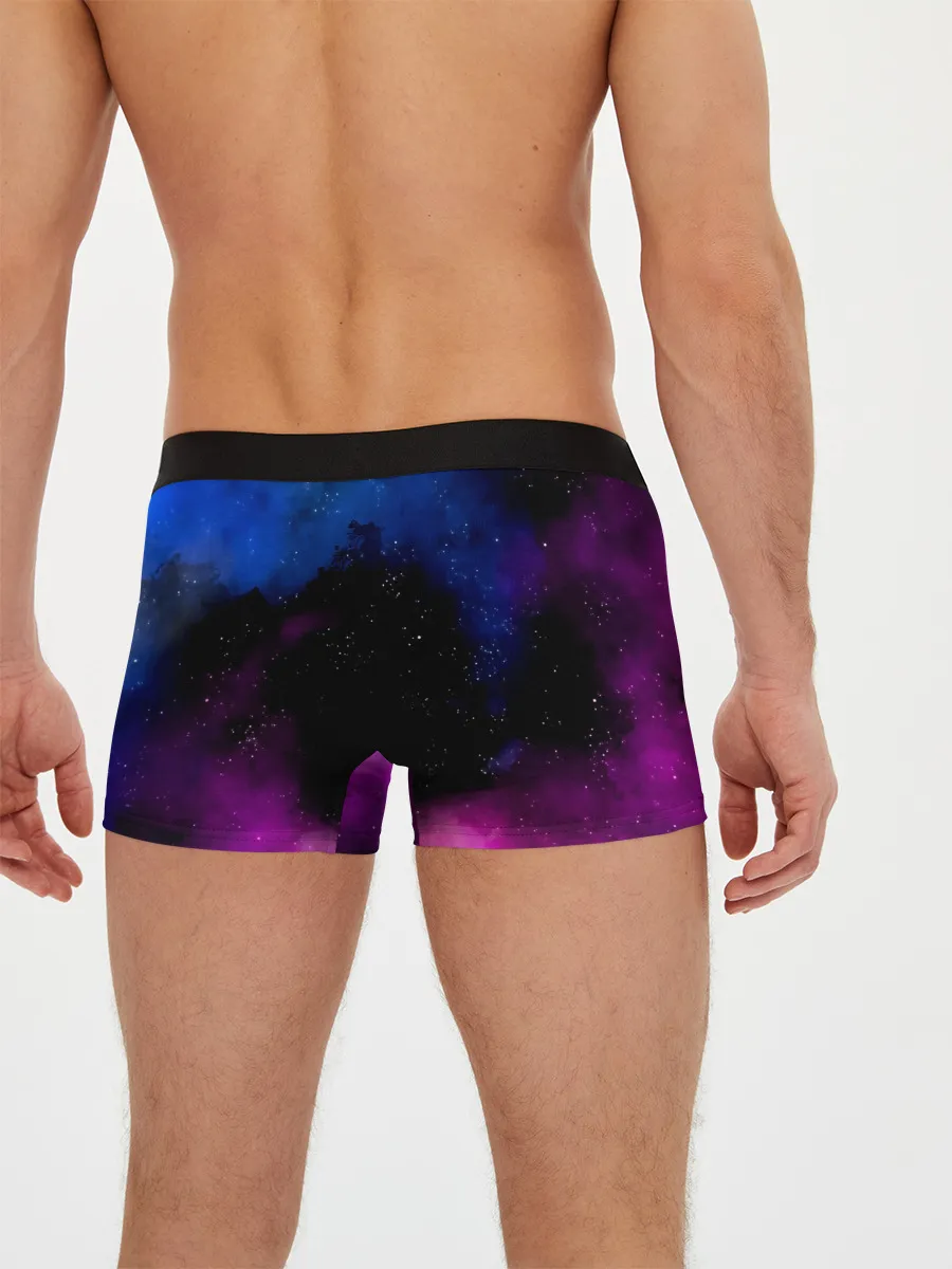 Мужские трусы боксеры / Чёрный клевер космический Юно