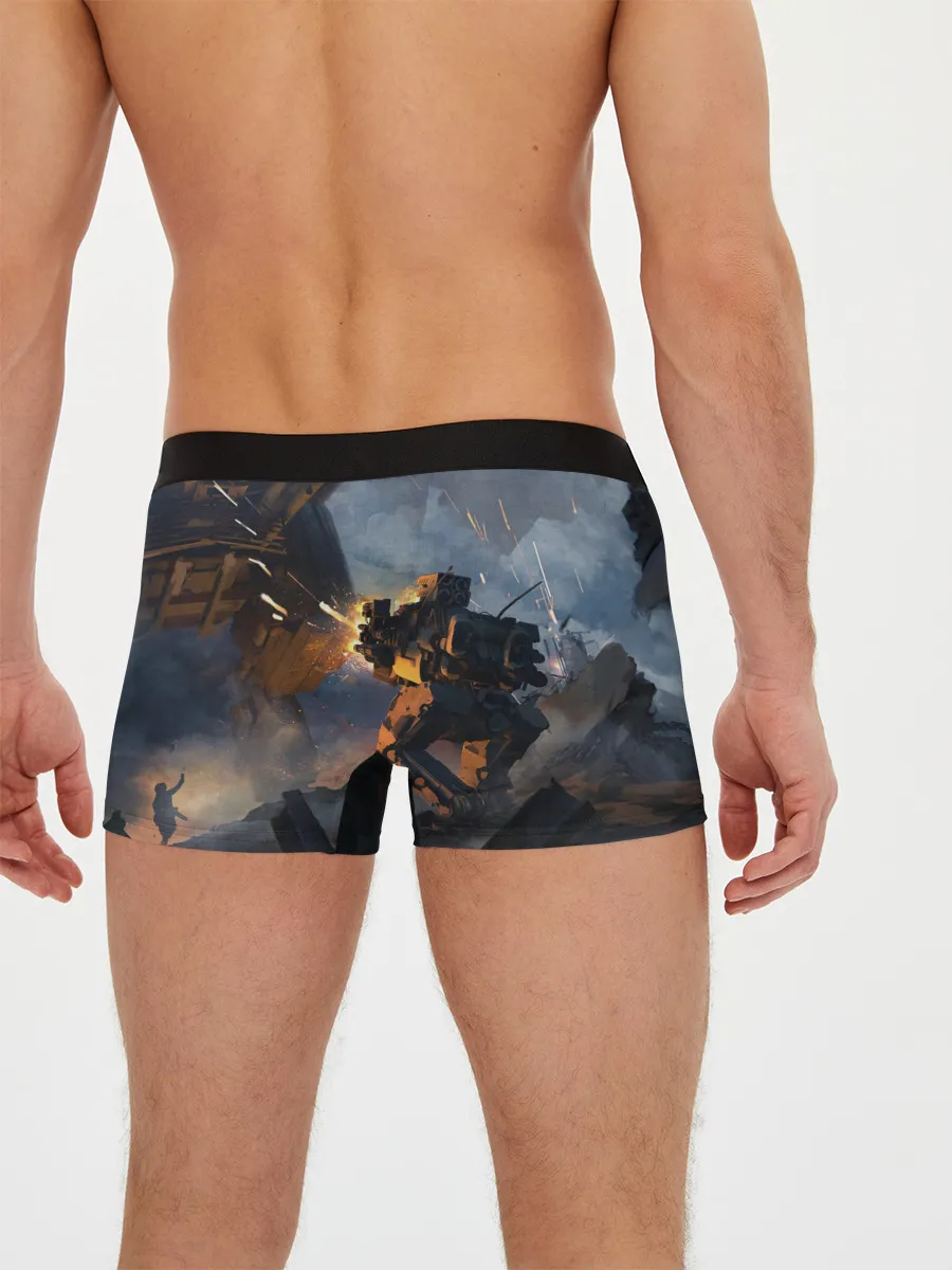 Мужские трусы боксеры / Battletech warrior