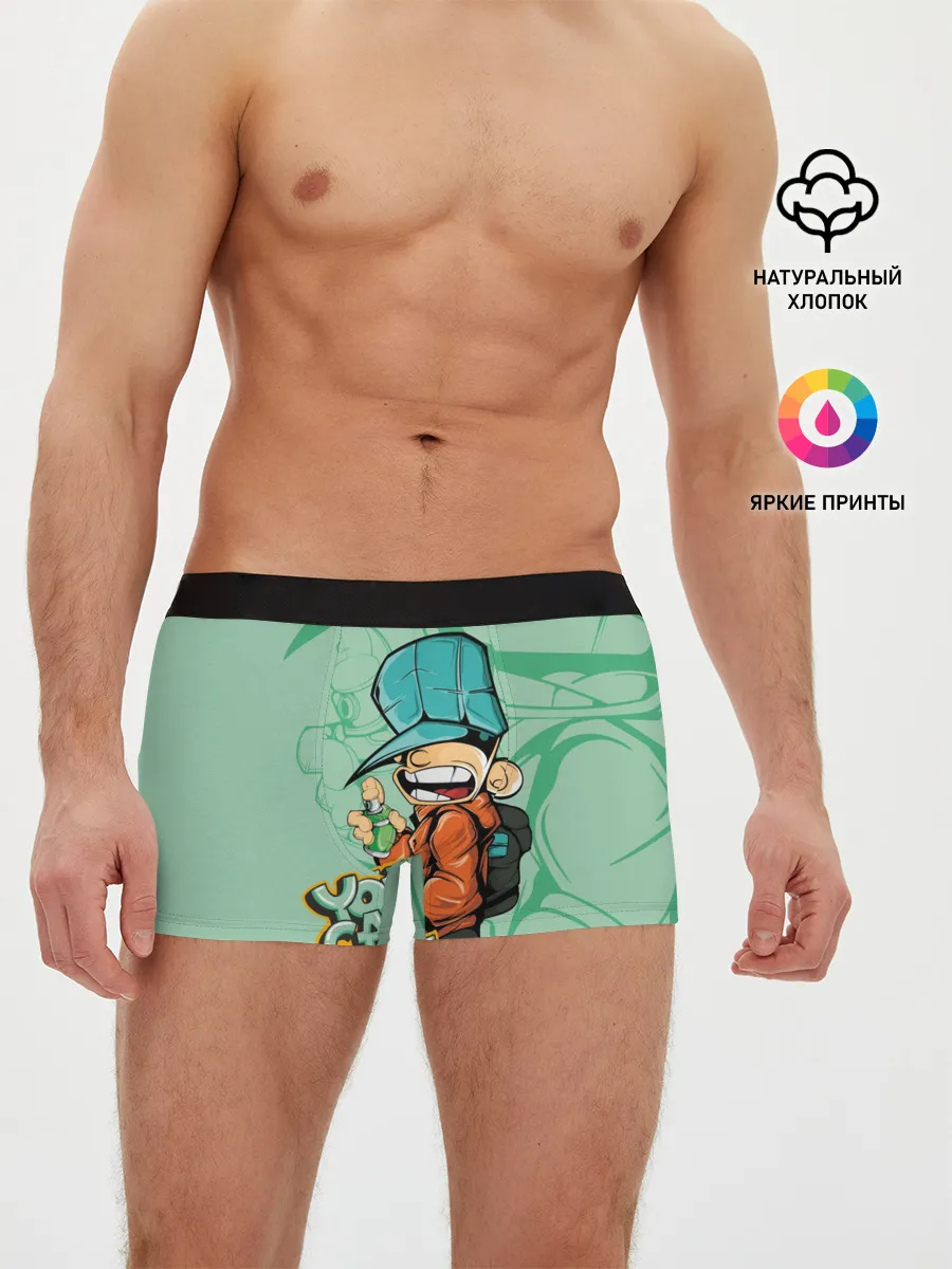 Мужские трусы боксеры / Люблю граффити