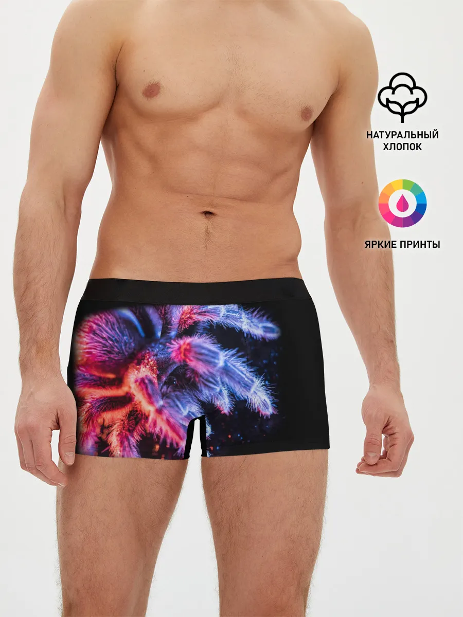 Мужские трусы боксеры / НЕОНОВЫЙ ПАУК
