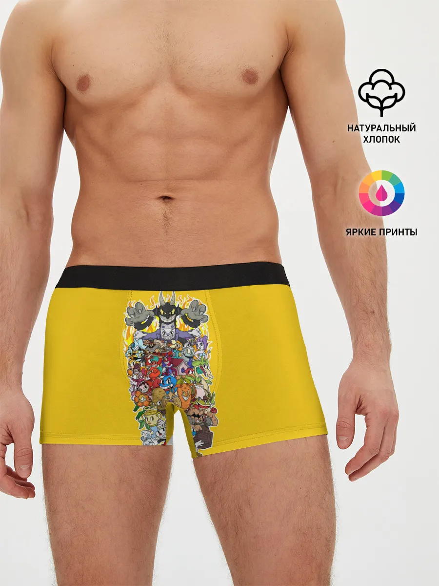 Мужские трусы боксеры / CupHead Family
