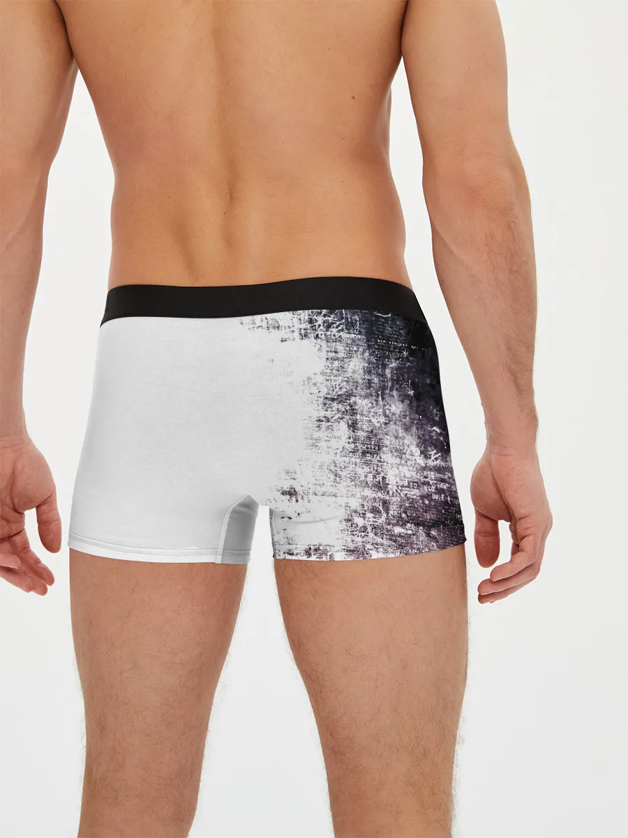 Мужские трусы боксеры / Чёрный демонический Аста Либе