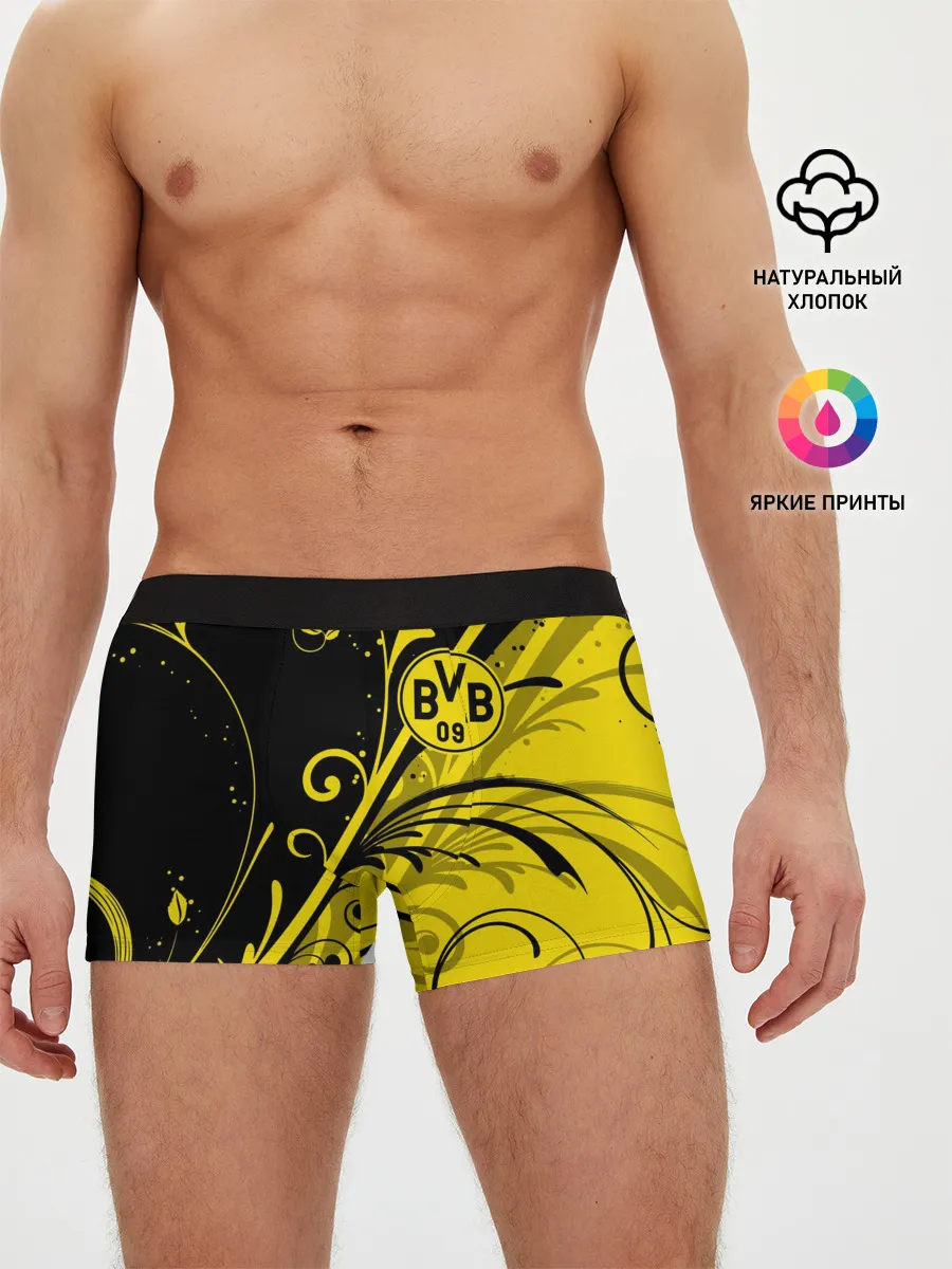 Мужские трусы боксеры / ФК БОРУССИЯ / FC BORUSSIA