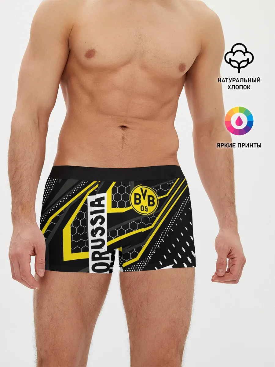 Мужские трусы боксеры / ФК БОРУССИЯ / FC BORUSSIA
