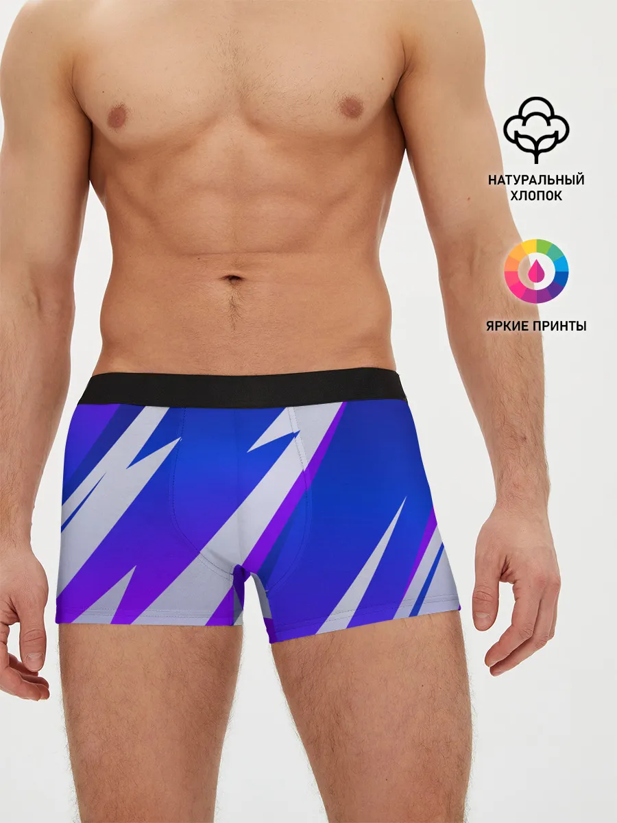 Мужские трусы боксеры / SPORT STYLE BLUE