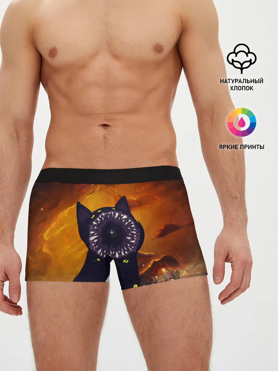 Мужские трусы боксеры / Космический кот | Space Cat
