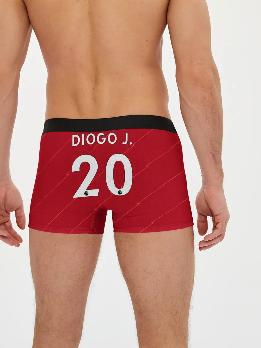 Мужские трусы боксеры / Жота Ливерпуль форма 2021/2022